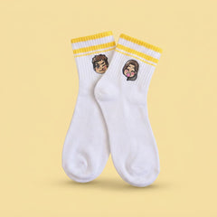 Chaussettes brodées M&A 💛